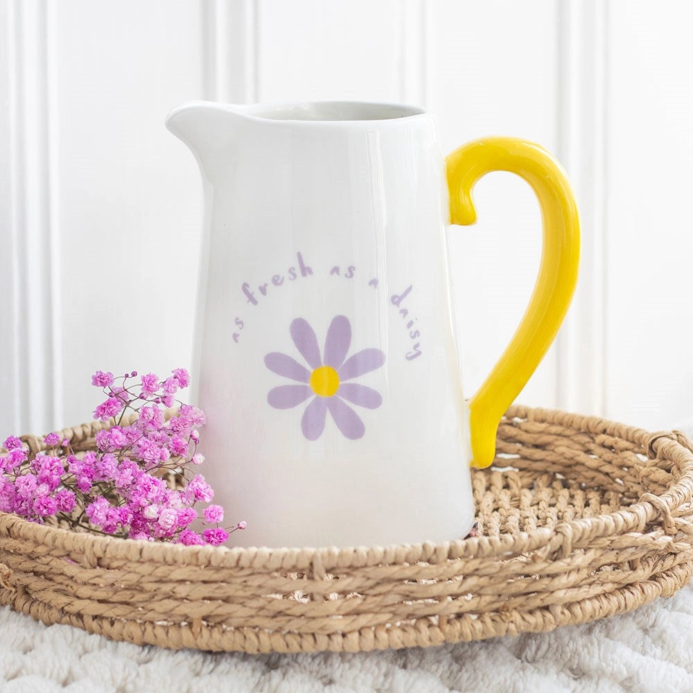 Fresh As A Daisy keramisk blomsterkanne