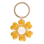 Gul Daisy nøkkelring