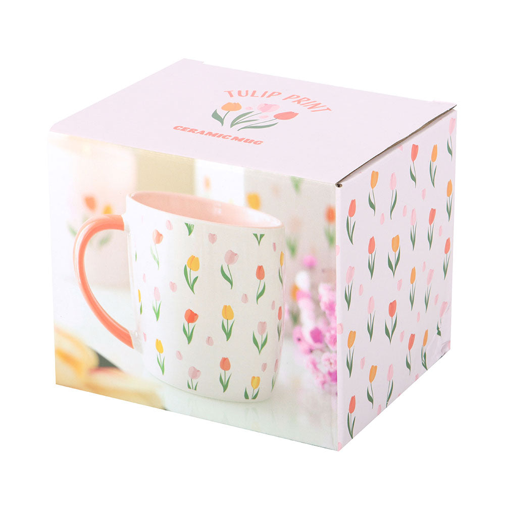 Kopp med tulipanprint