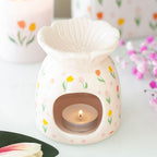 Tulipanprint Duftbrenner i Keramikk