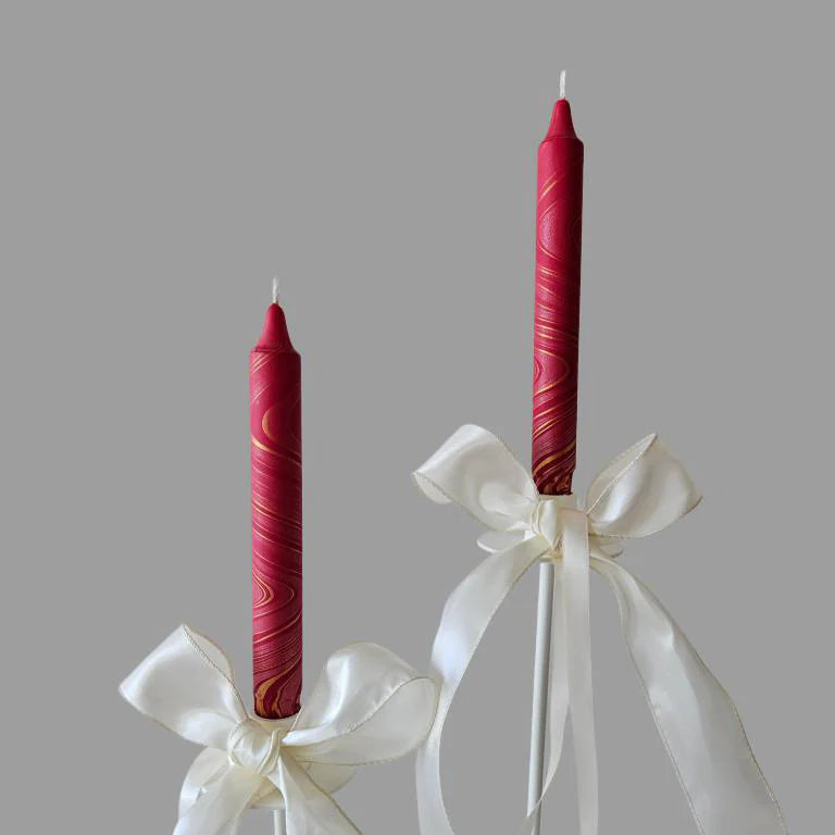 Swirl Sparkly Red Lys