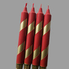 Gold & Red Polka Lys