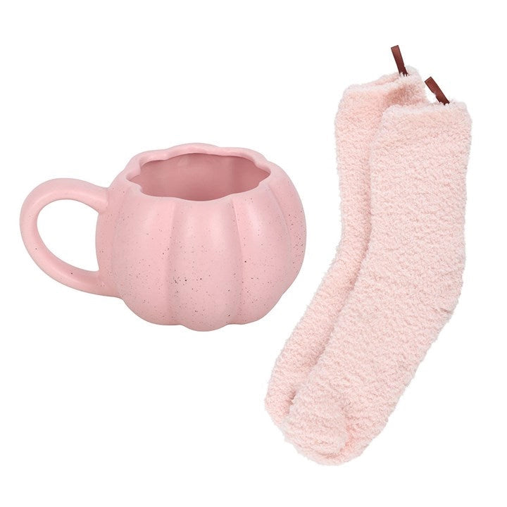 Rosa gresskarkrus med sokker