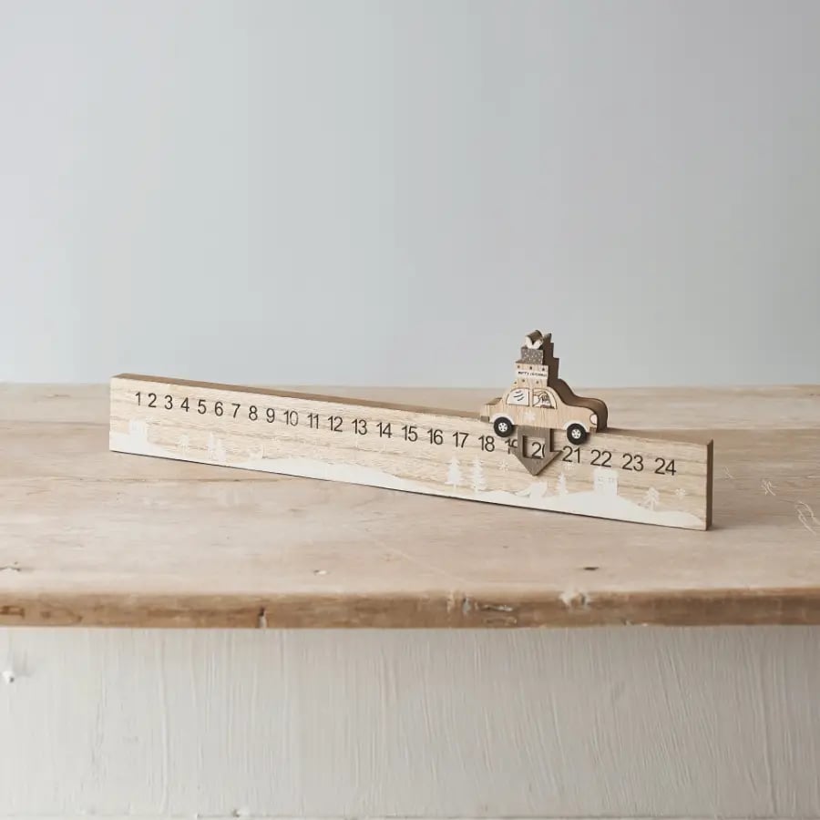 Adventsteller med bil