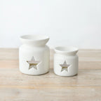 Oljebrenner i keramikk med stjerne